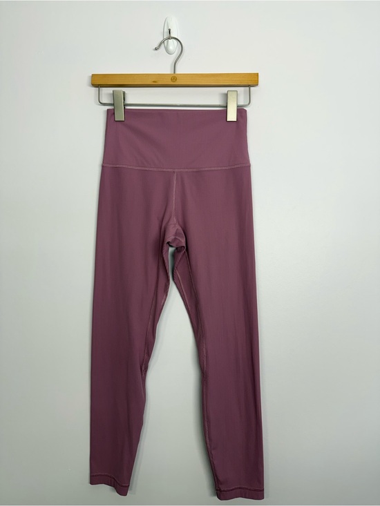 lululemon athletica Pants - Lululemon Align Ribbed High-Rise Pant 25" Velvet Dust Size 6 Pink